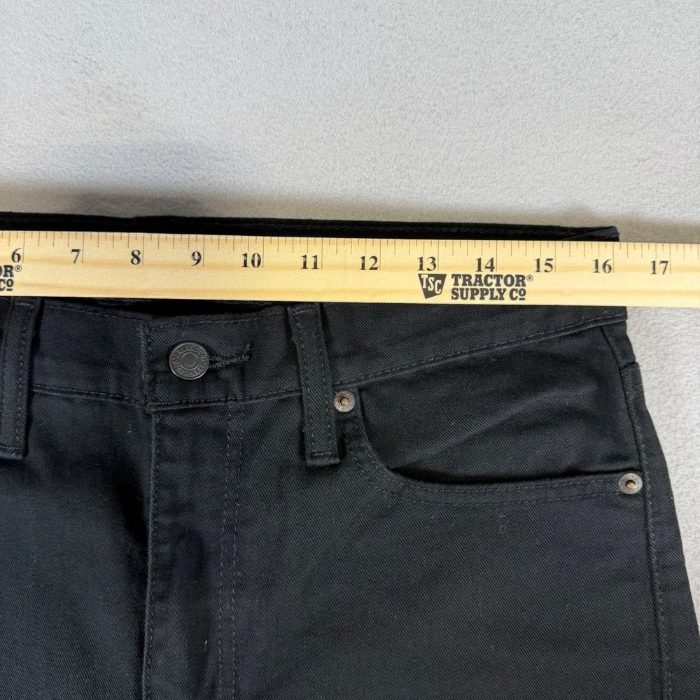 Levi's 510 Skinny Fit Mens Black Denim Jeans W32 L32 Solid Dark Wash